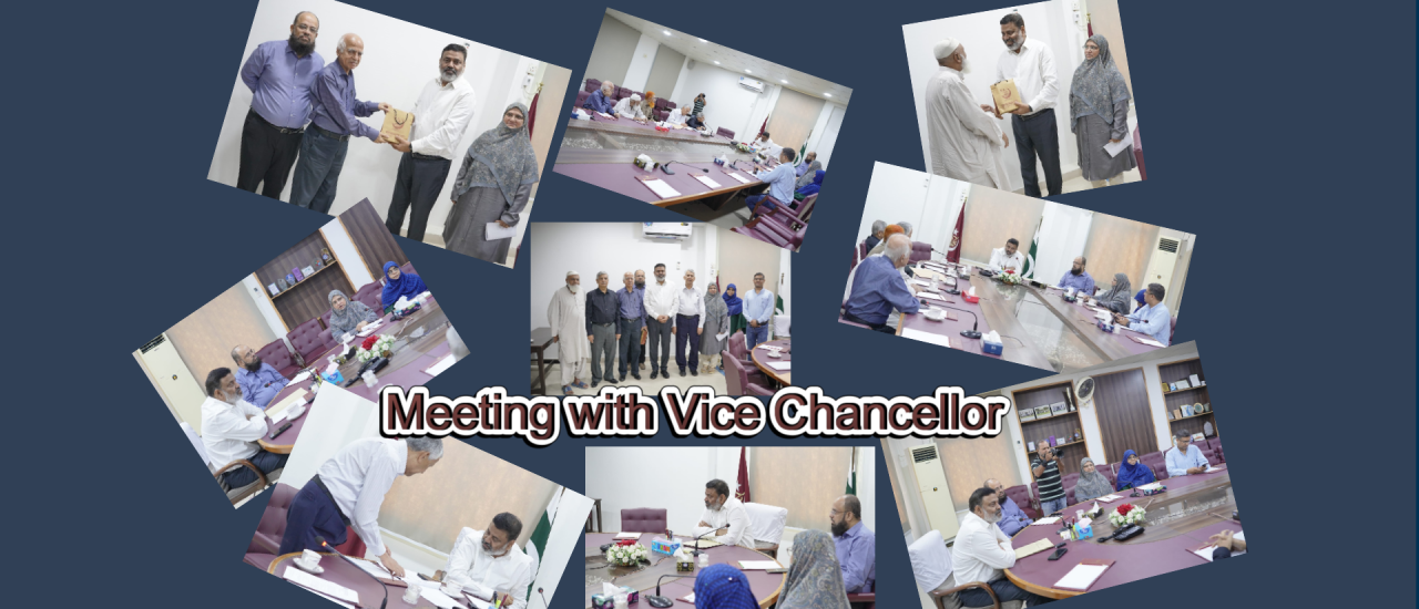 Meeting with vice Chancellor